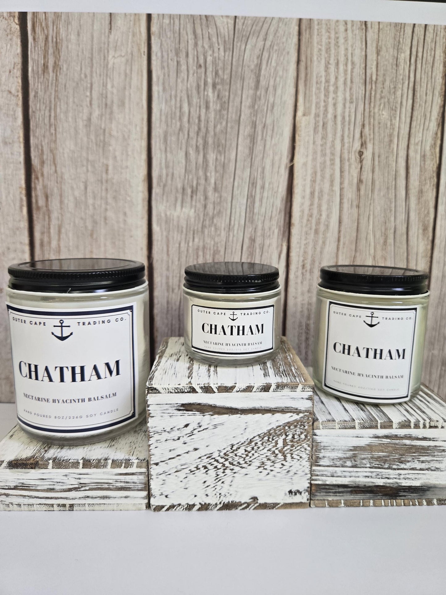 Chatham Cape Cod Soy Candle: Crackling Wooden Wick, Coastal Scent