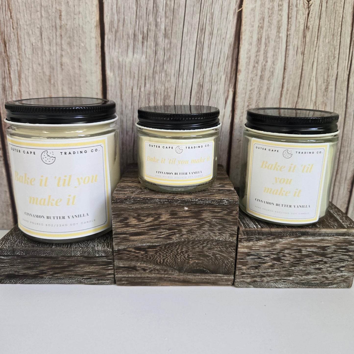 Bake It Till You Make It Soy Wax Crackling Wooden Wick Candle Birthday Gift Christmas Gift Holiday Best Friend Mother's Day Father's Day