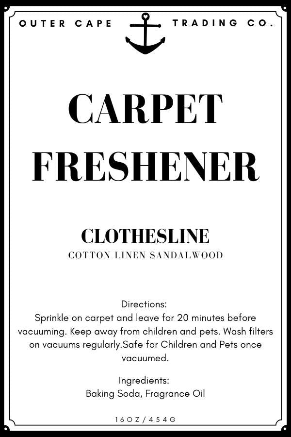 Carpet Freshener Powder –Clothesline-Cotton Linen Sandalwood