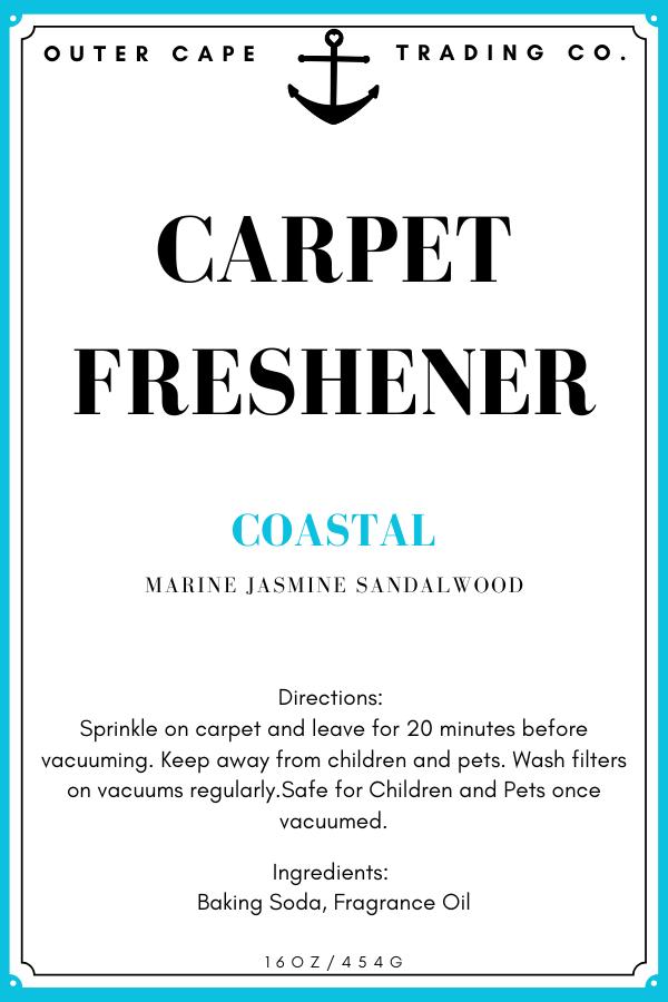 Carpet Freshener Powder – Coastal- Marine Jasmine Sandalwood