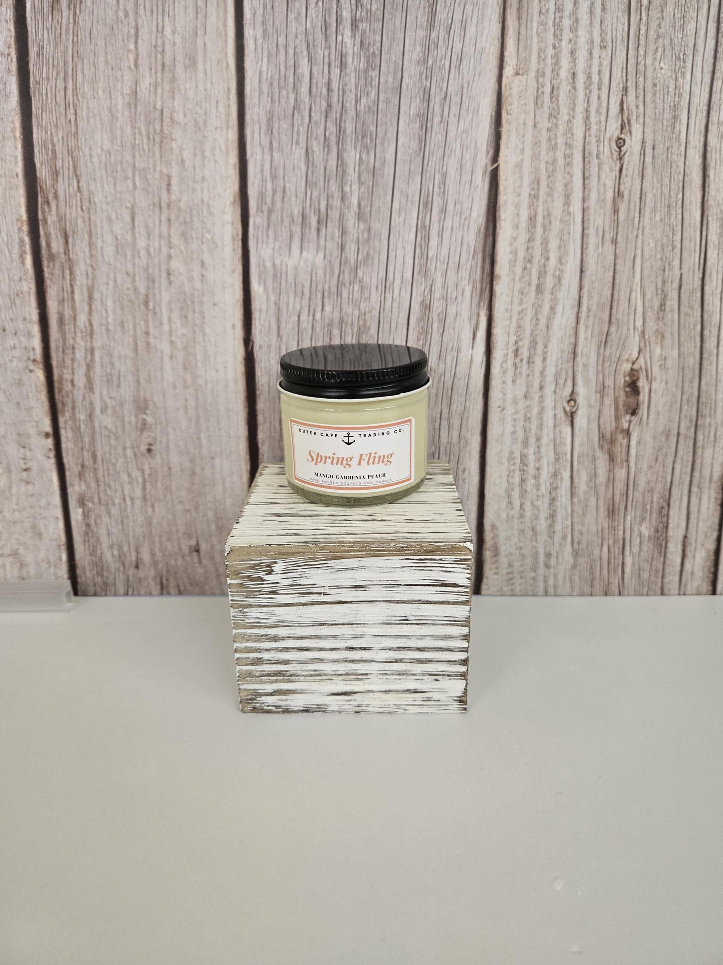 Spring Fling Soy Wax Candle: Mango Gardenia Peach