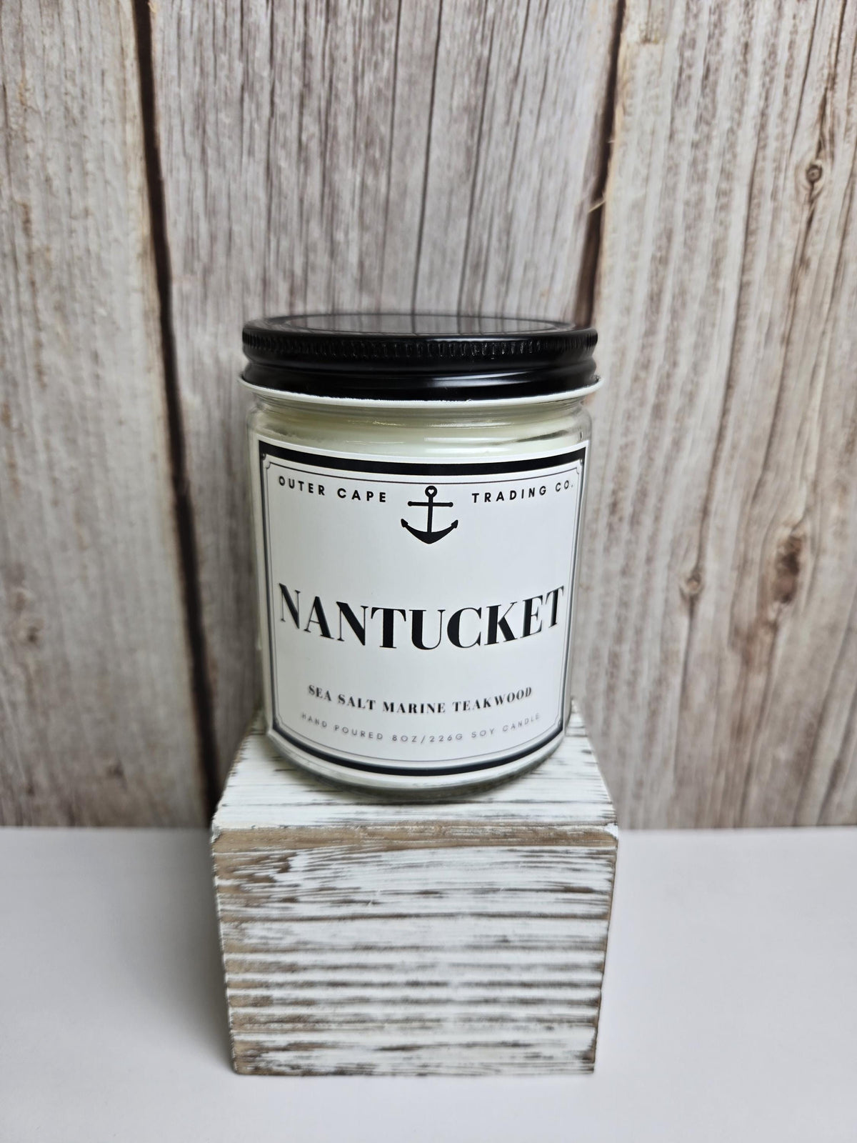 Nantucket Soy Wax Wooden Wick Candle
