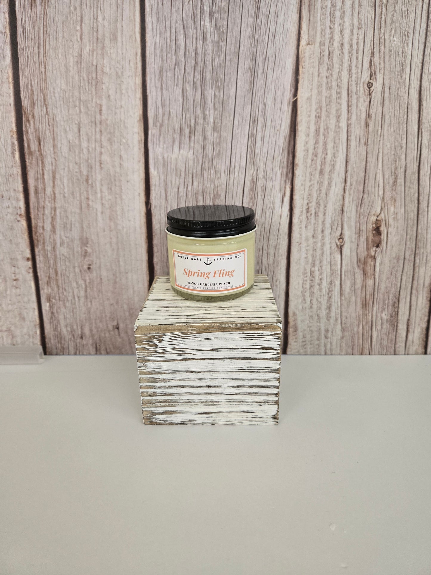 Spring Fling Soy Wax Candle: Mango Gardenia Peach