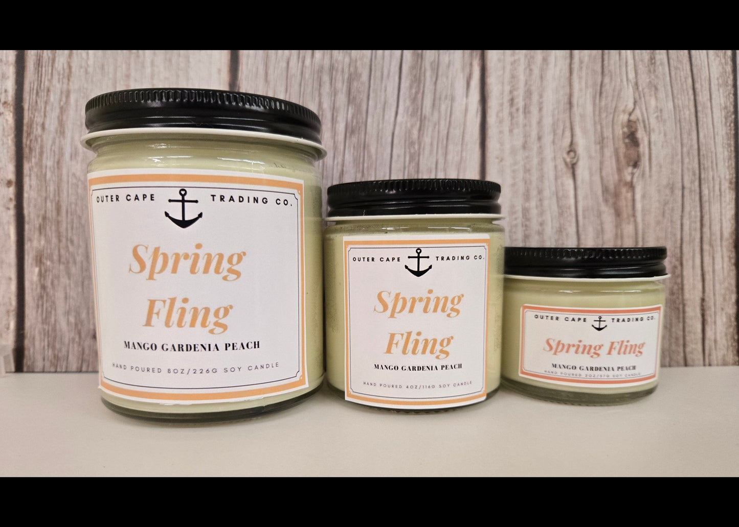 Spring Fling Soy Wax Candle: Mango Gardenia Peach