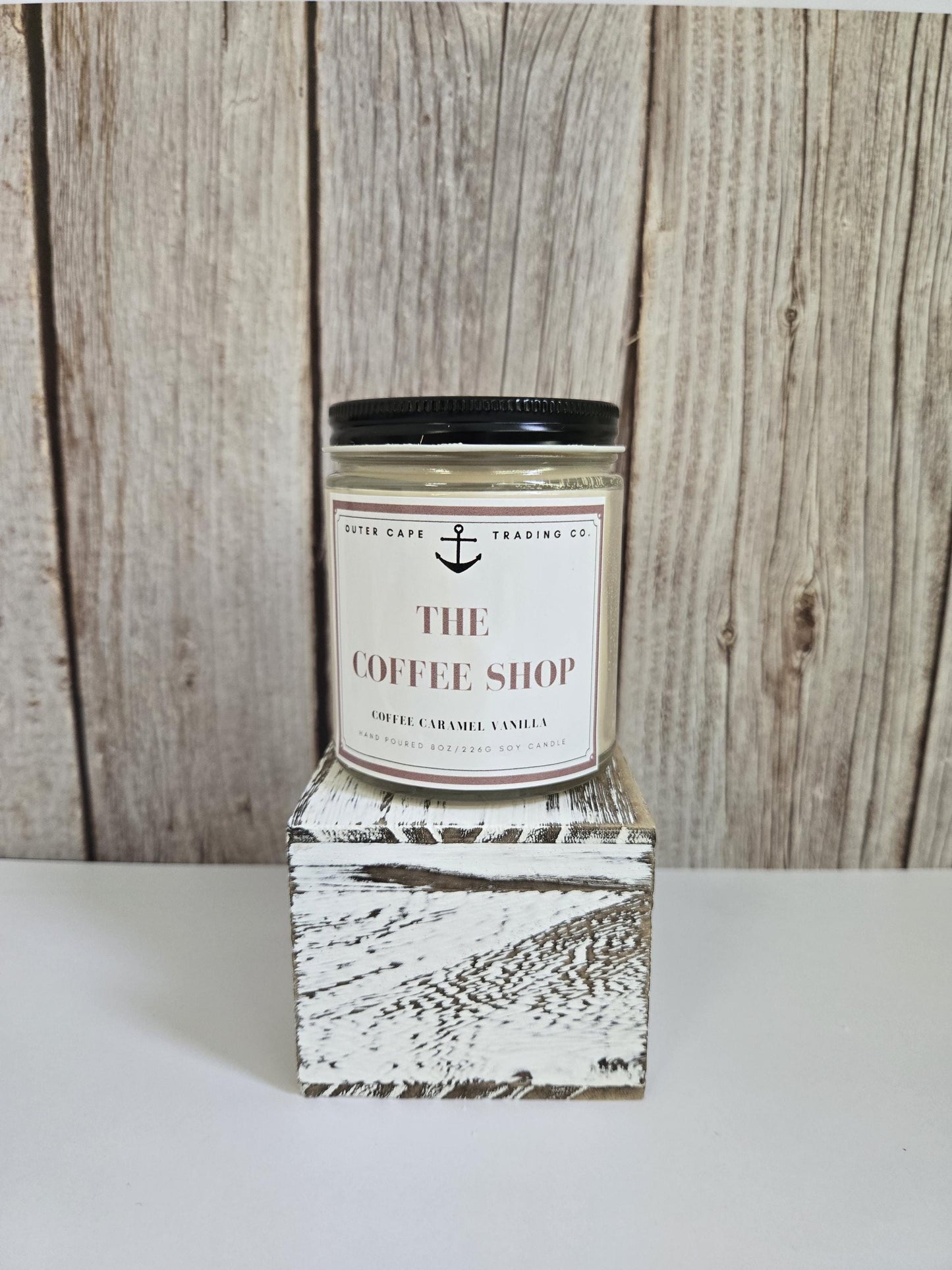 Coffee Shop Soy Wax Candle: Crackling Wooden Wick, Coffee & Vanilla
