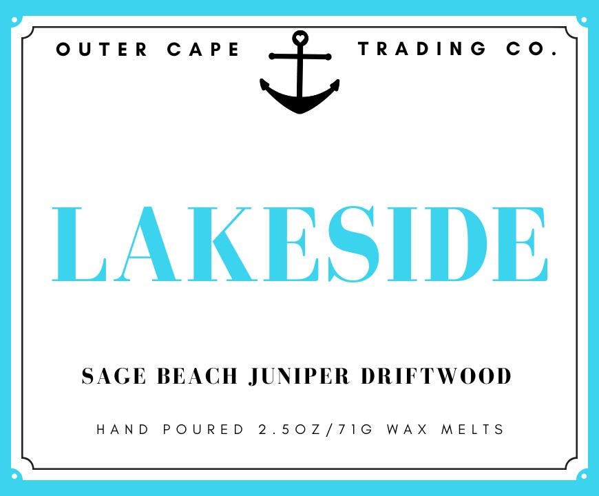 Lakeside Soy Wax Melts Sage Beach Juniper Driftwood