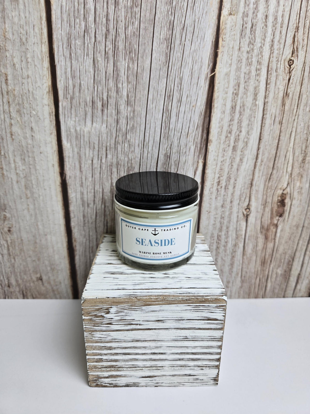 Seaside Soy Wax Wooden Wick Candle