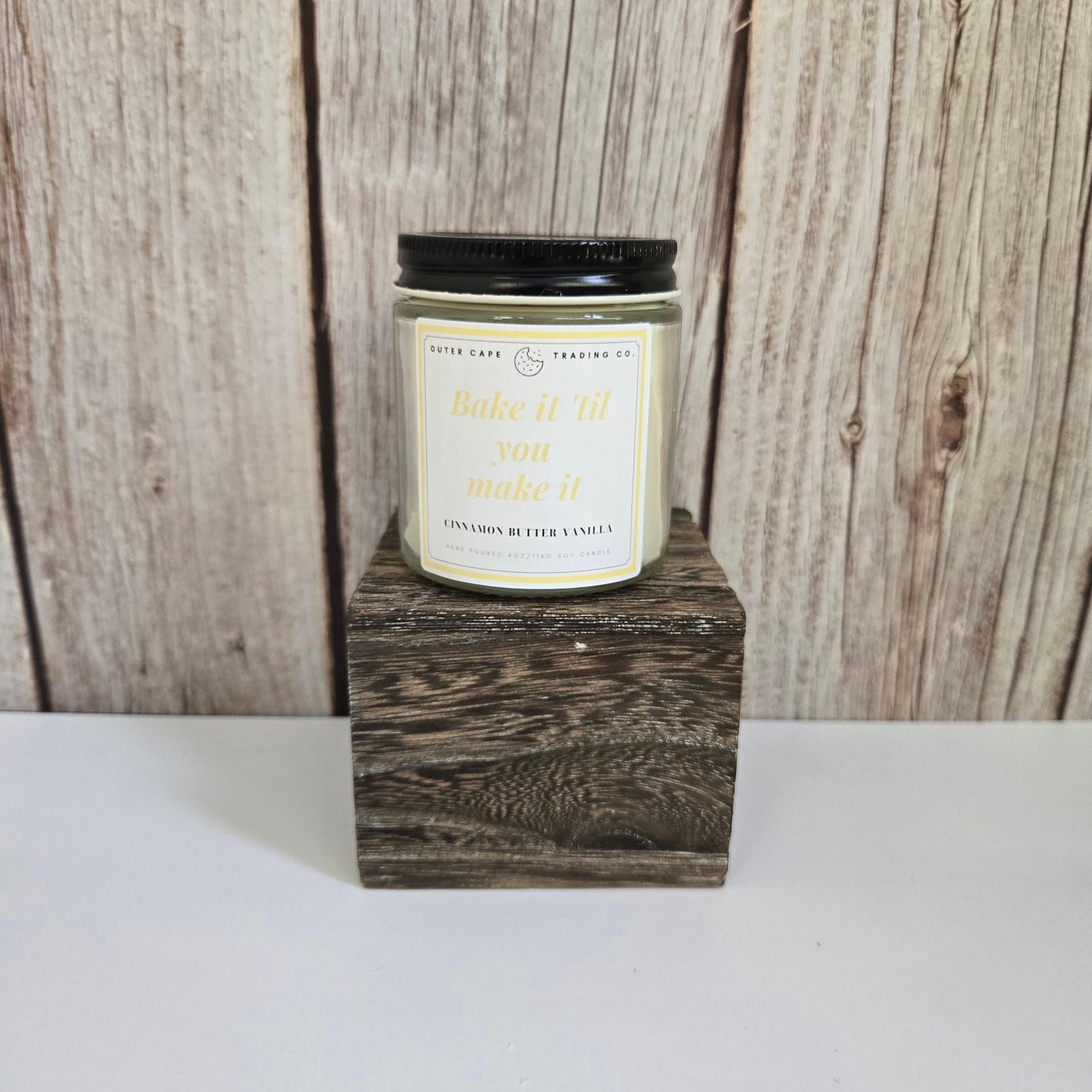 Bake It Till You Make It Soy Wax Crackling Wooden Wick Candle Birthday Gift Christmas Gift Holiday Best Friend Mother's Day Father's Day