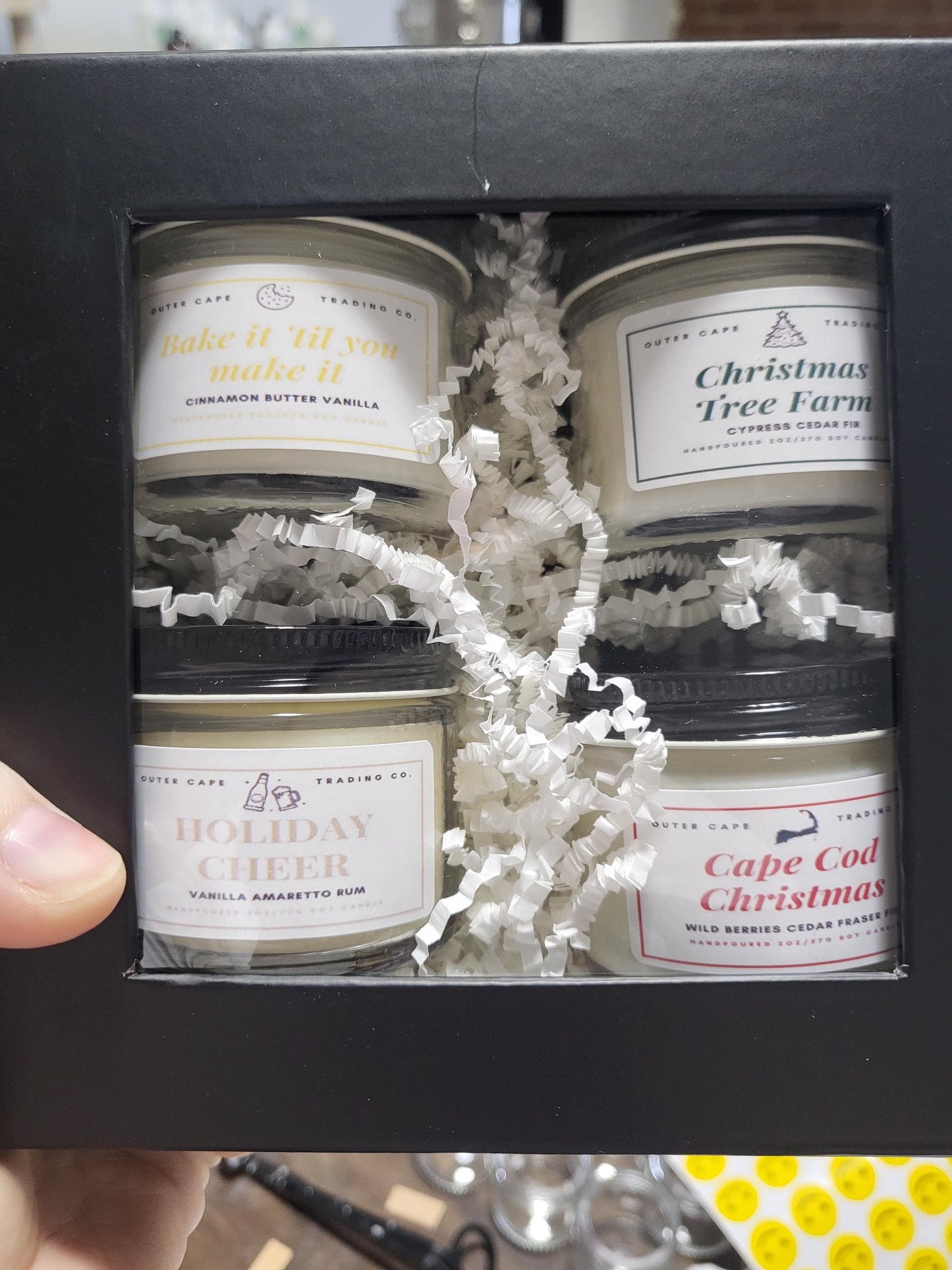 Christmas Gift Box Soy Wax Crackling Wooden Wick Candle Birthday Gift Christmas Gift Holiday Gift Best Friend Gift