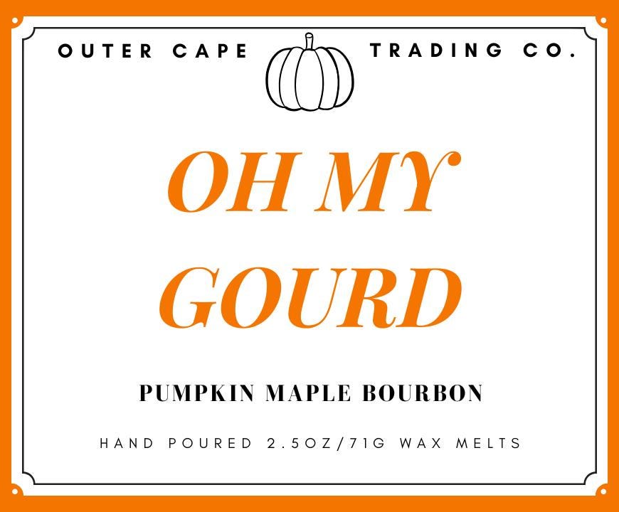 Oh My Gourd Soy Wax Melts Pumpkin Maple Bourbon