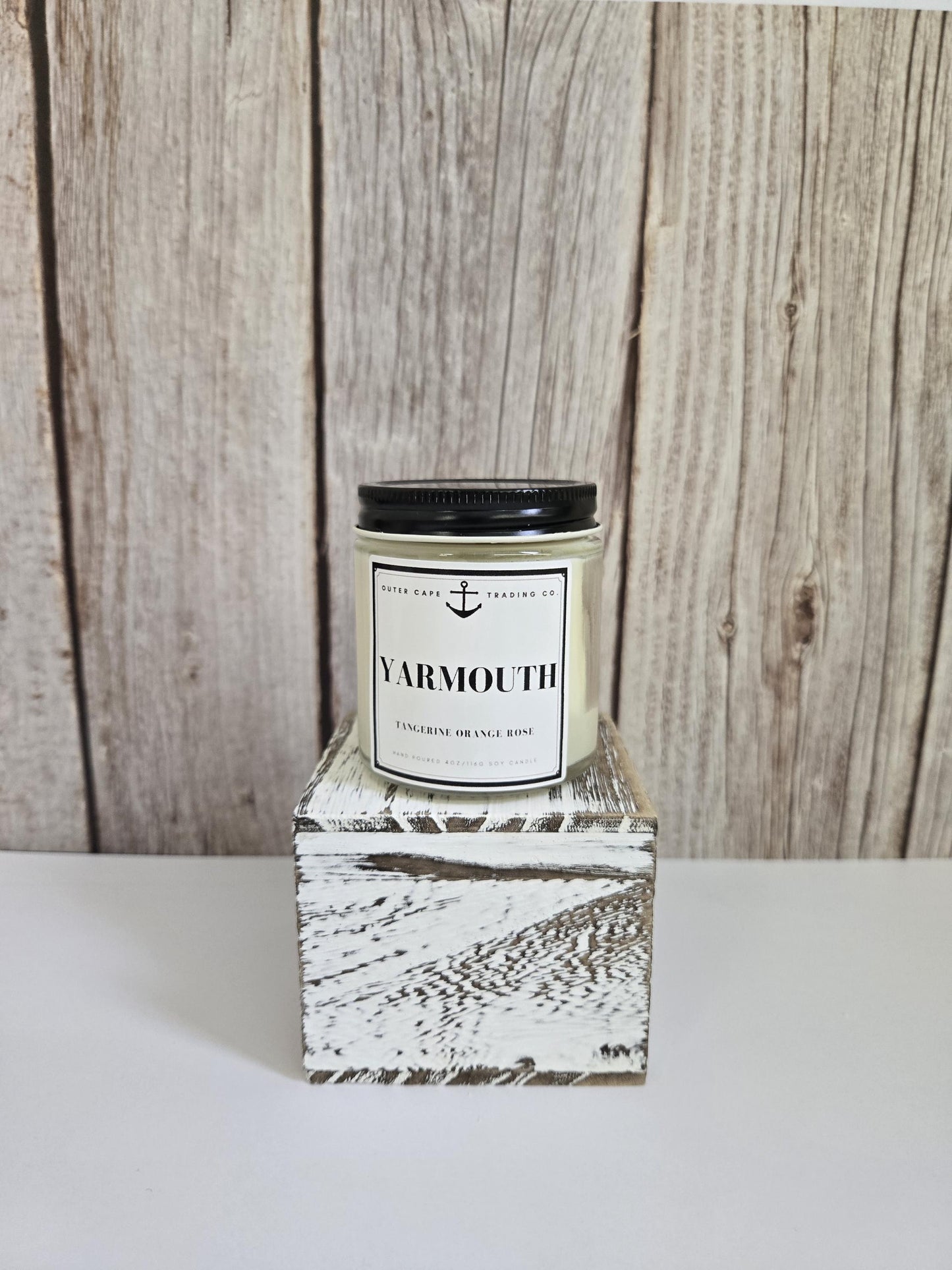 Yarmouth Soy Wax Candle: Tangerine, Orange & Rose