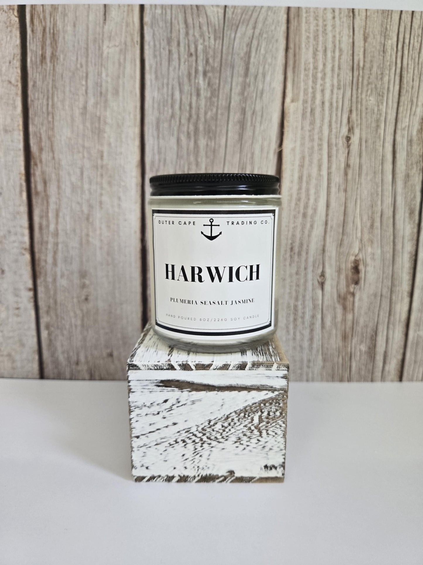 Harwich Cape Cod Candle: Plumeria, Sea Salt & Jasmine Soy Wax
