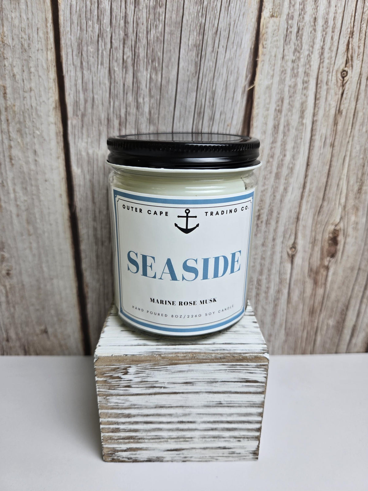 Seaside Soy Wax Wooden Wick Candle