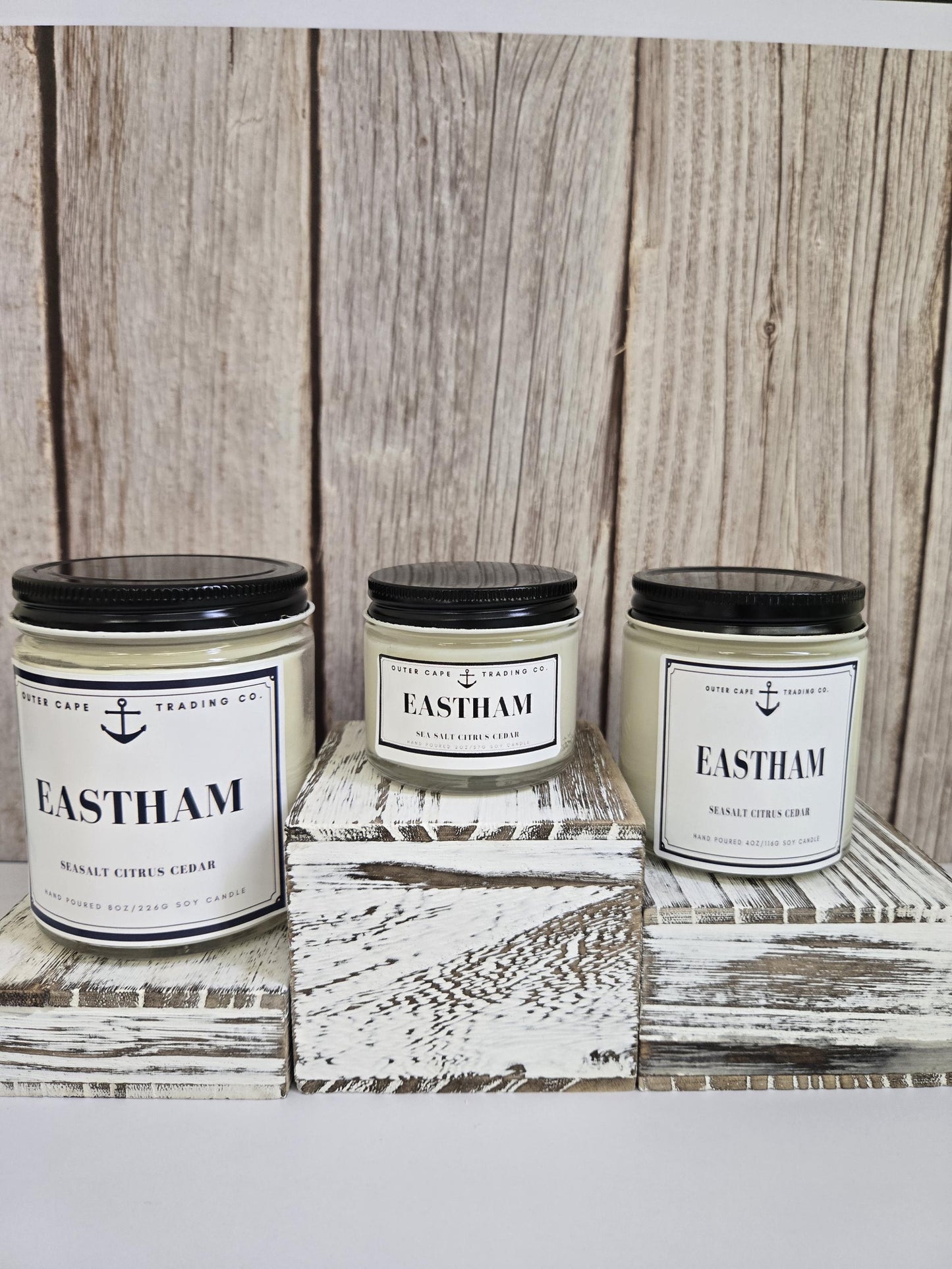 Eastham Soy Wax Candle: Sea Salt, Cedar & Citrus