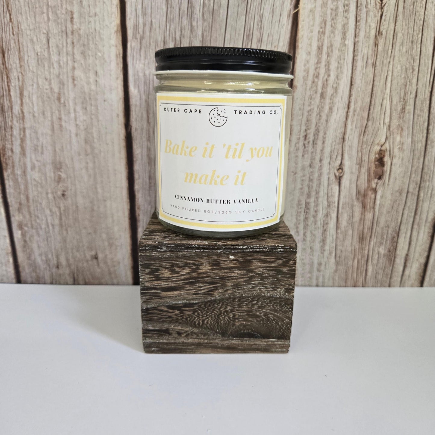 Bake It Till You Make It Soy Wax Crackling Wooden Wick Candle Birthday Gift Christmas Gift Holiday Best Friend Mother's Day Father's Day