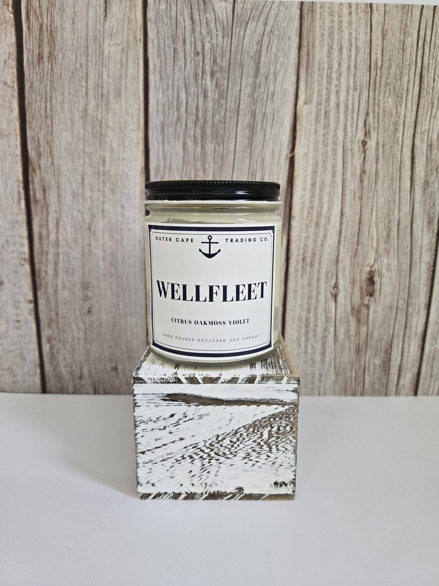 Wellfleet Cape Cod Candle: Citrus, Oakmoss & Violet Scented Soy Wax