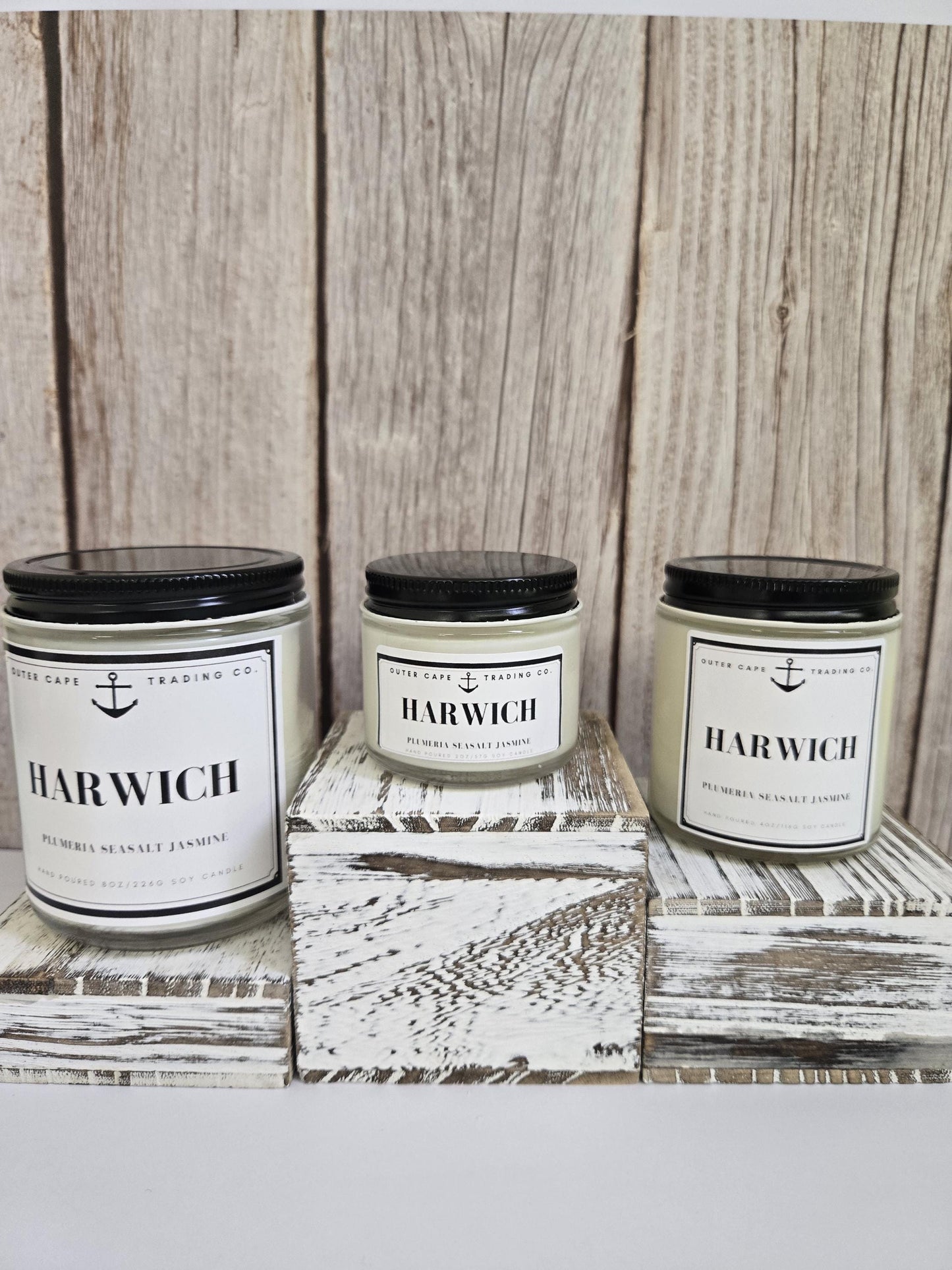 Harwich Cape Cod Candle: Plumeria, Sea Salt & Jasmine Soy Wax