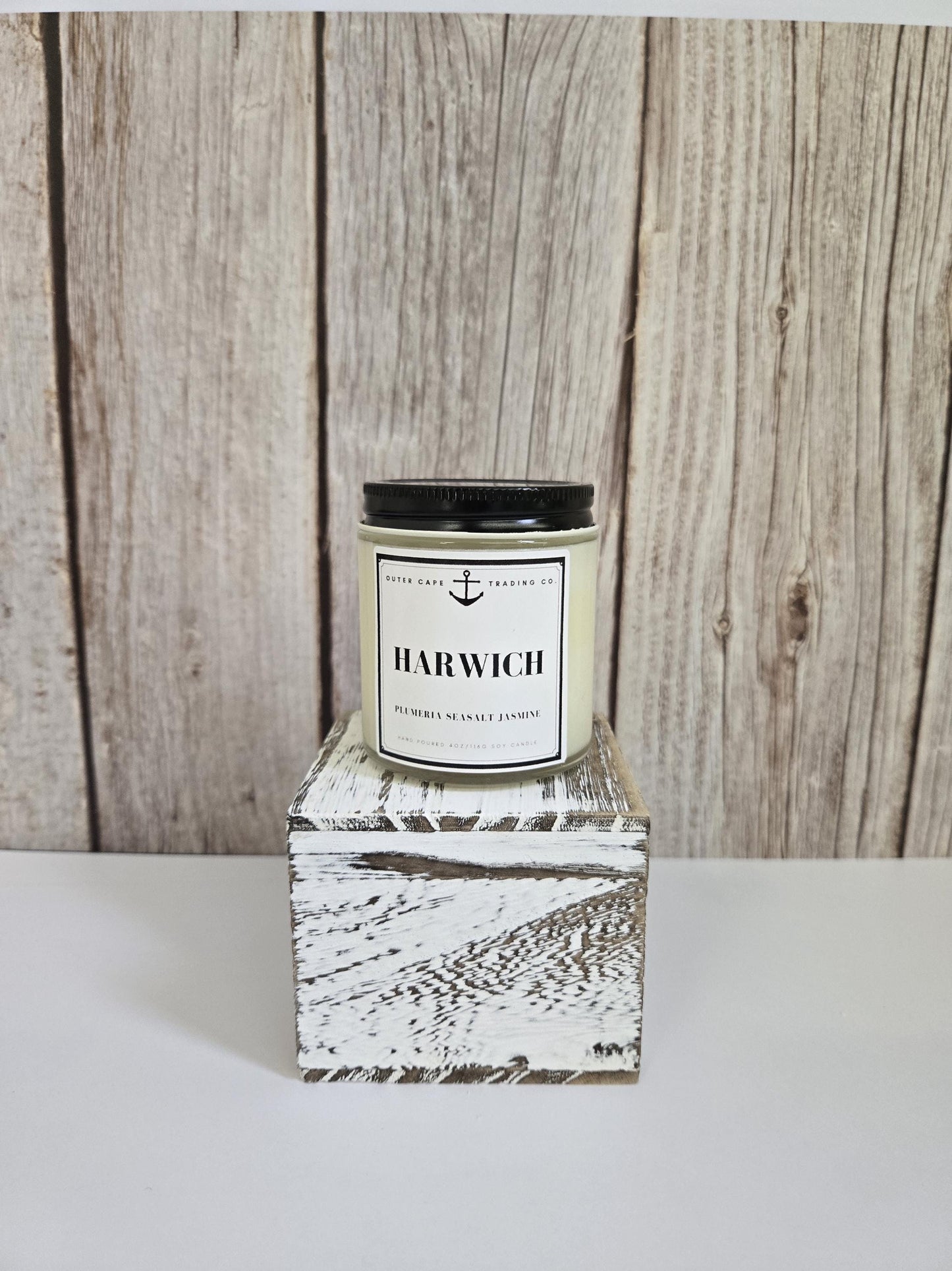 Harwich Cape Cod Candle: Plumeria, Sea Salt & Jasmine Soy Wax