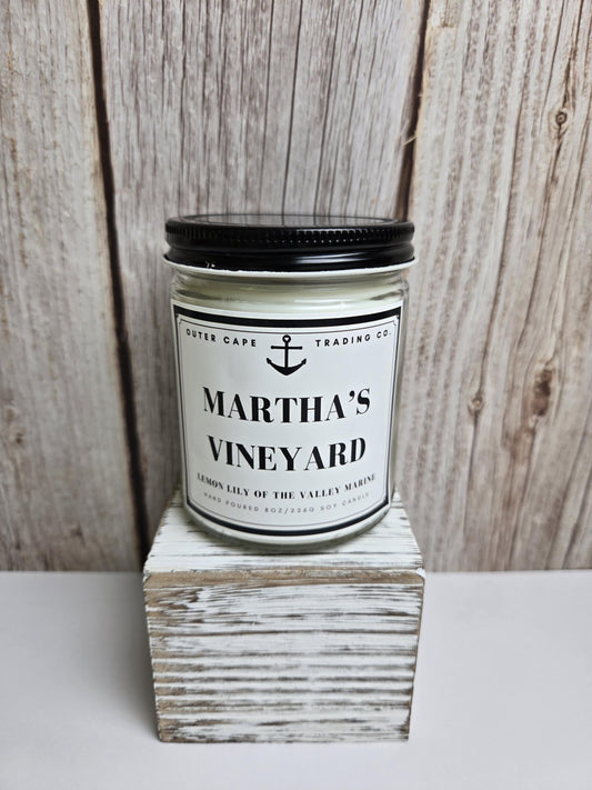 Martha's Vineyard Soy Wax Wooden Wick Candle