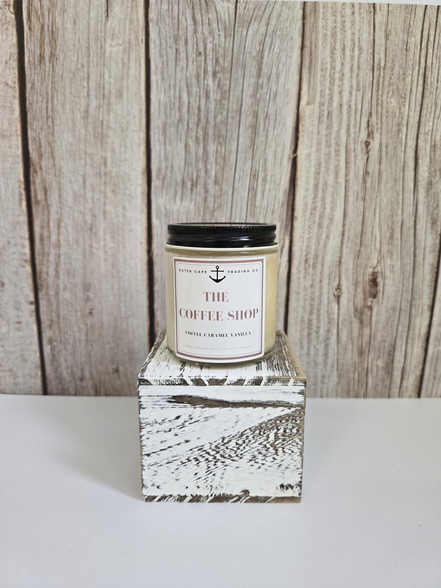 Coffee Shop Soy Wax Candle: Crackling Wooden Wick, Coffee & Vanilla