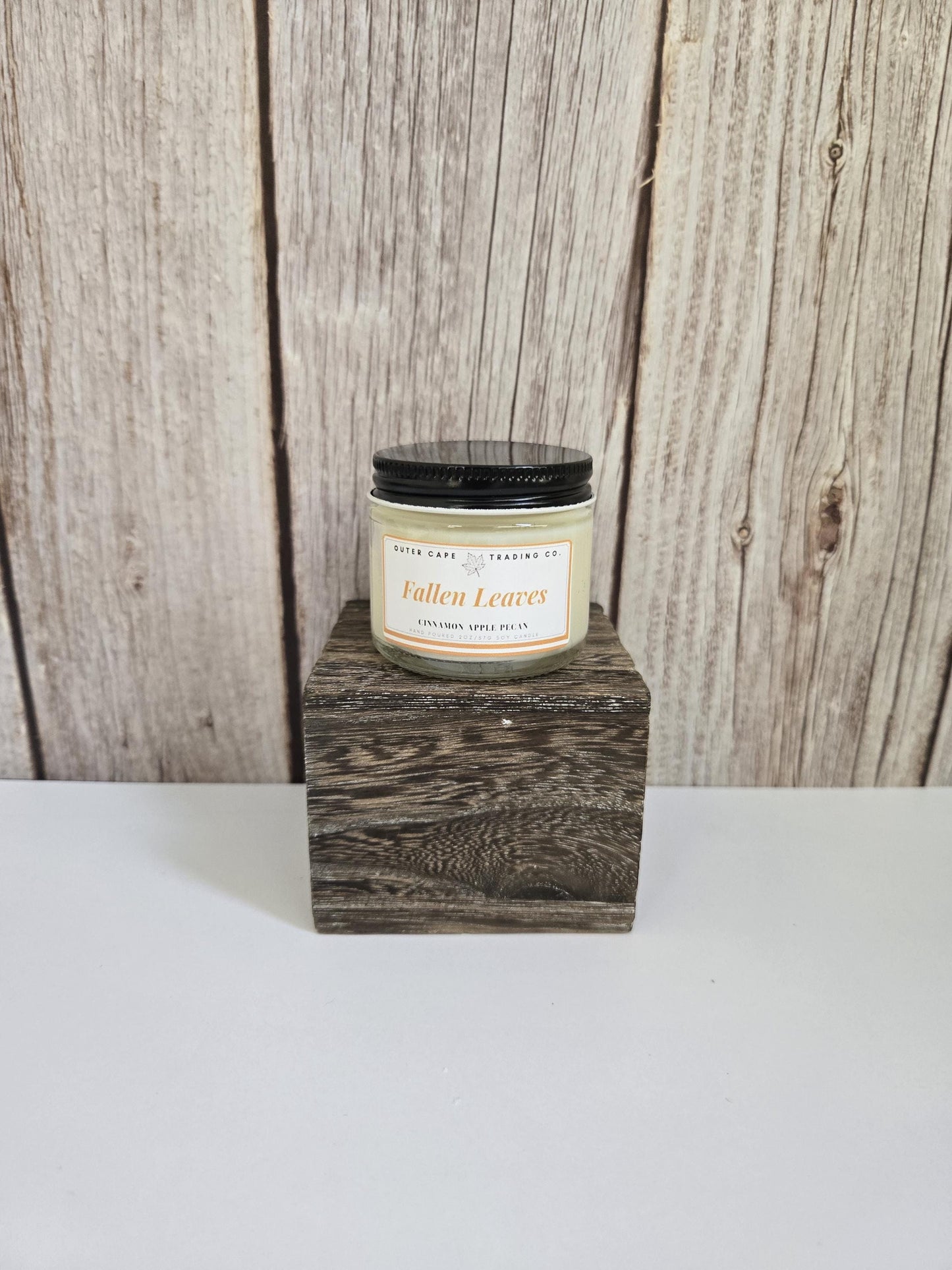Fallen Leaves Soy Candle: Crackling Wooden Wick, Autumn Scent
