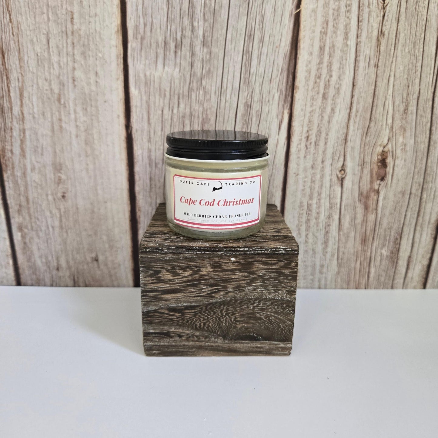 Cape Cod Christmas Soy Wax Crackling Wooden Wick Candle Birthday Gift Christmas Gift Holiday Gift Best Friend Gift Mother's Day Father's Day