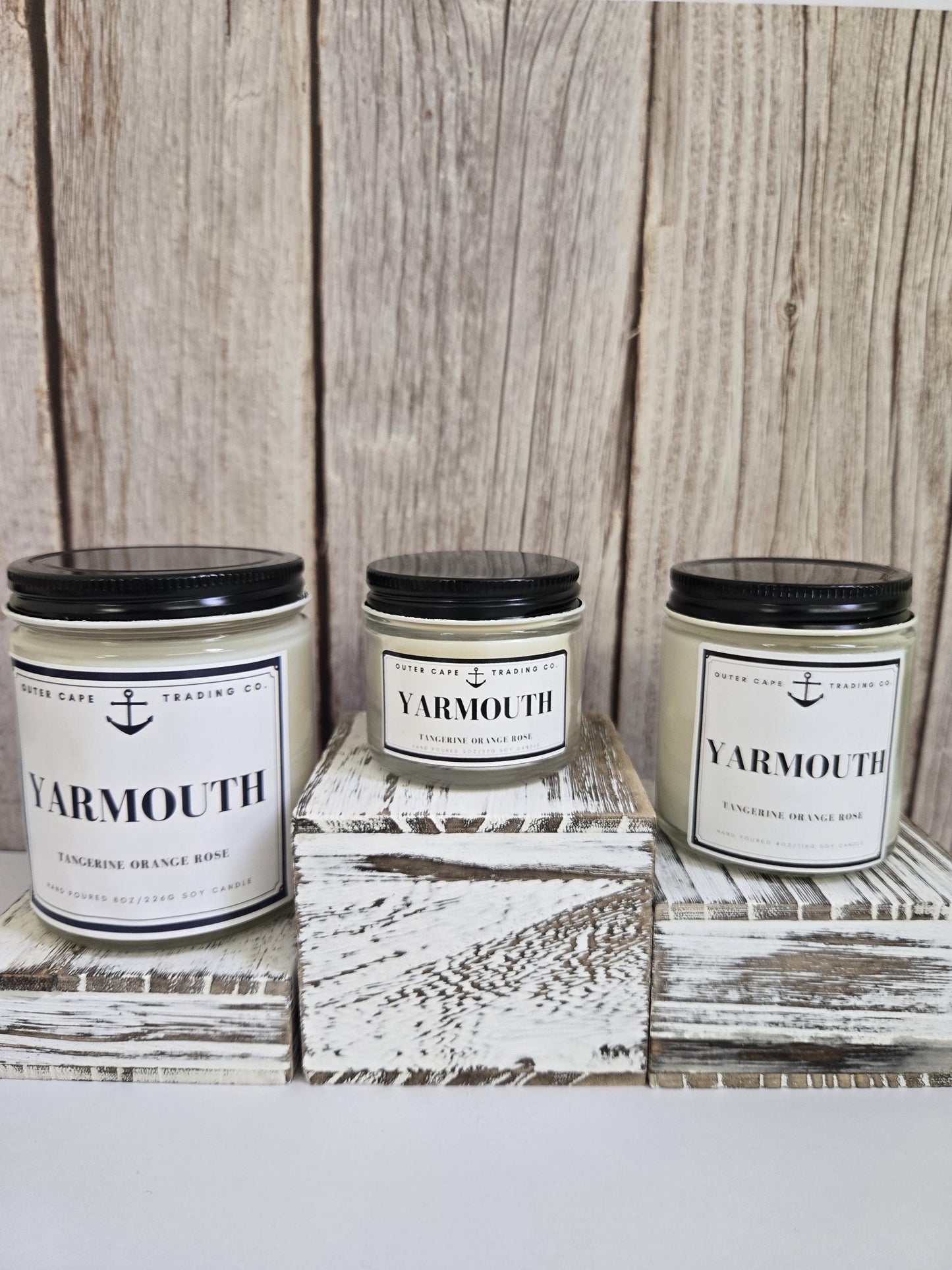 Yarmouth Soy Wax Candle: Tangerine, Orange & Rose