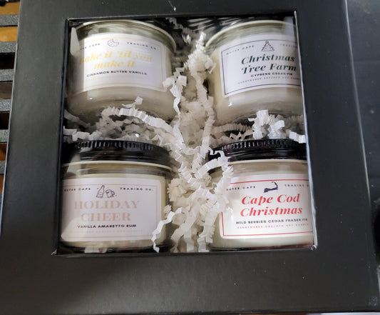 Christmas Gift Box Soy Wax Crackling Wooden Wick Candle Birthday Gift Christmas Gift Holiday Gift Best Friend Gift