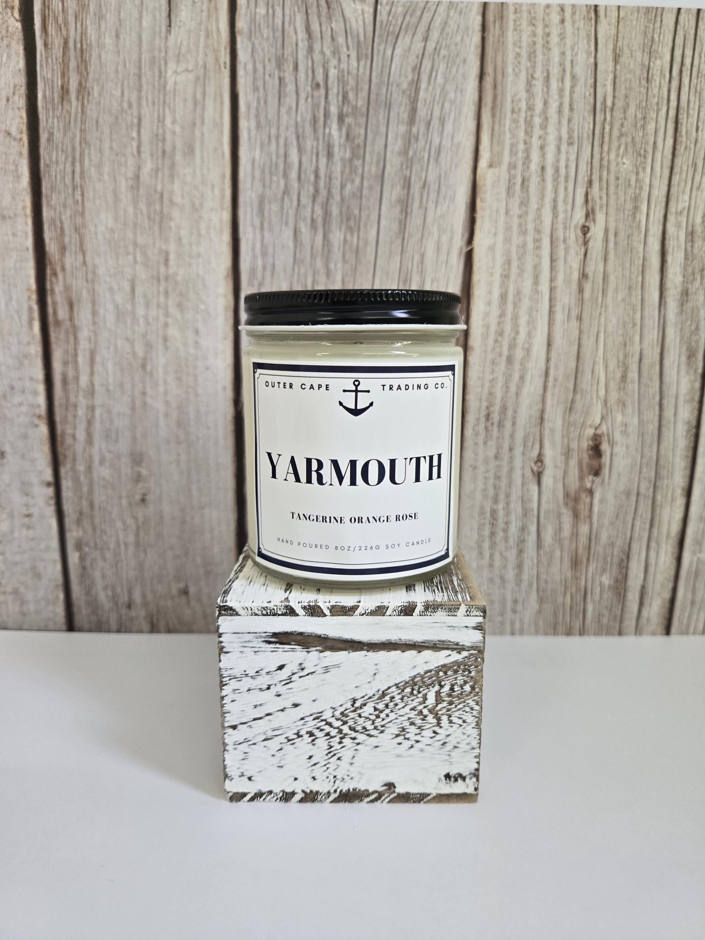 Yarmouth Soy Wax Candle: Tangerine, Orange & Rose
