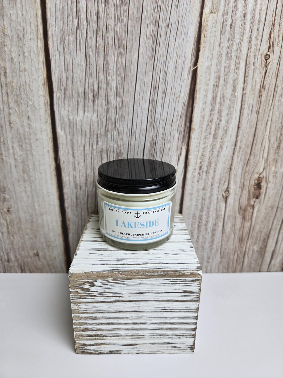Lakeside Soy Wax Wooden Wick Candle
