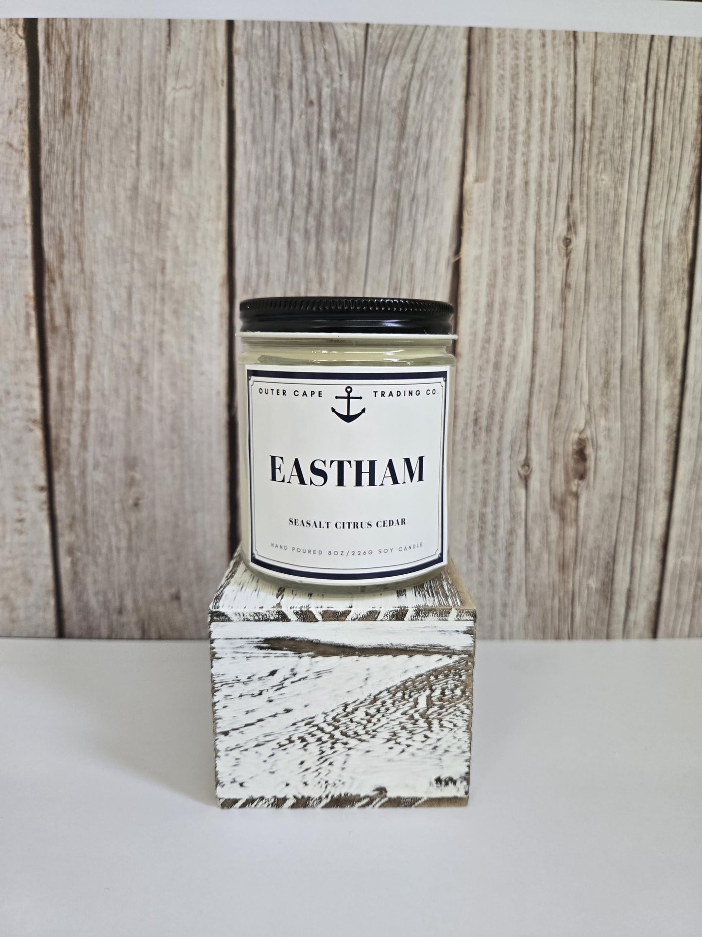 Eastham Cape Cod Soy Wax Candle: Sea Salt, Cedar & Citrus
