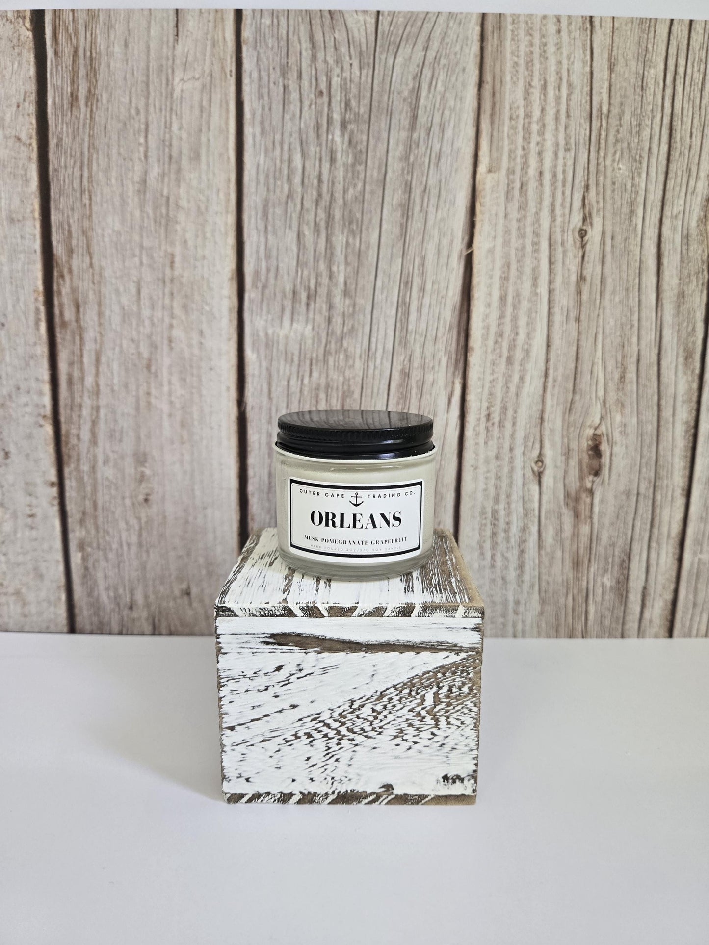 Orleans Cape Cod Soy Wax Candle: Musk, Pomegranate & Grapefruit