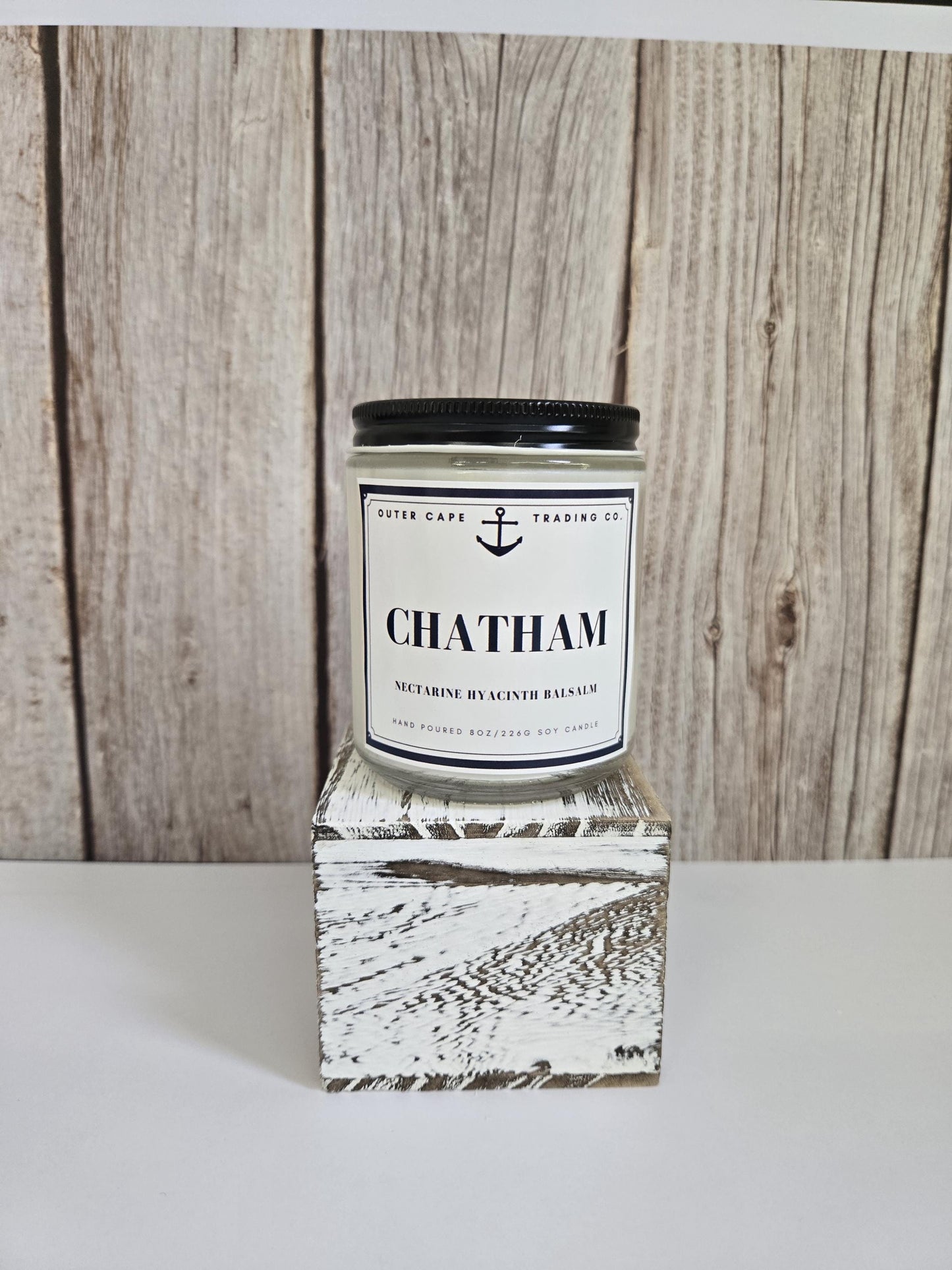 Chatham Cape Cod Soy Candle: Crackling Wooden Wick, Coastal Scent