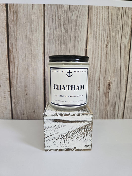 Chatham Cape Cod Soy Candle: Crackling Wooden Wick, Coastal Scent