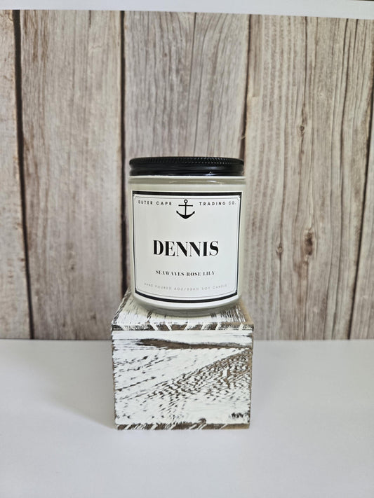 Dennis Soy Wax Candle: Sea Wave, Rose & Lily Scent