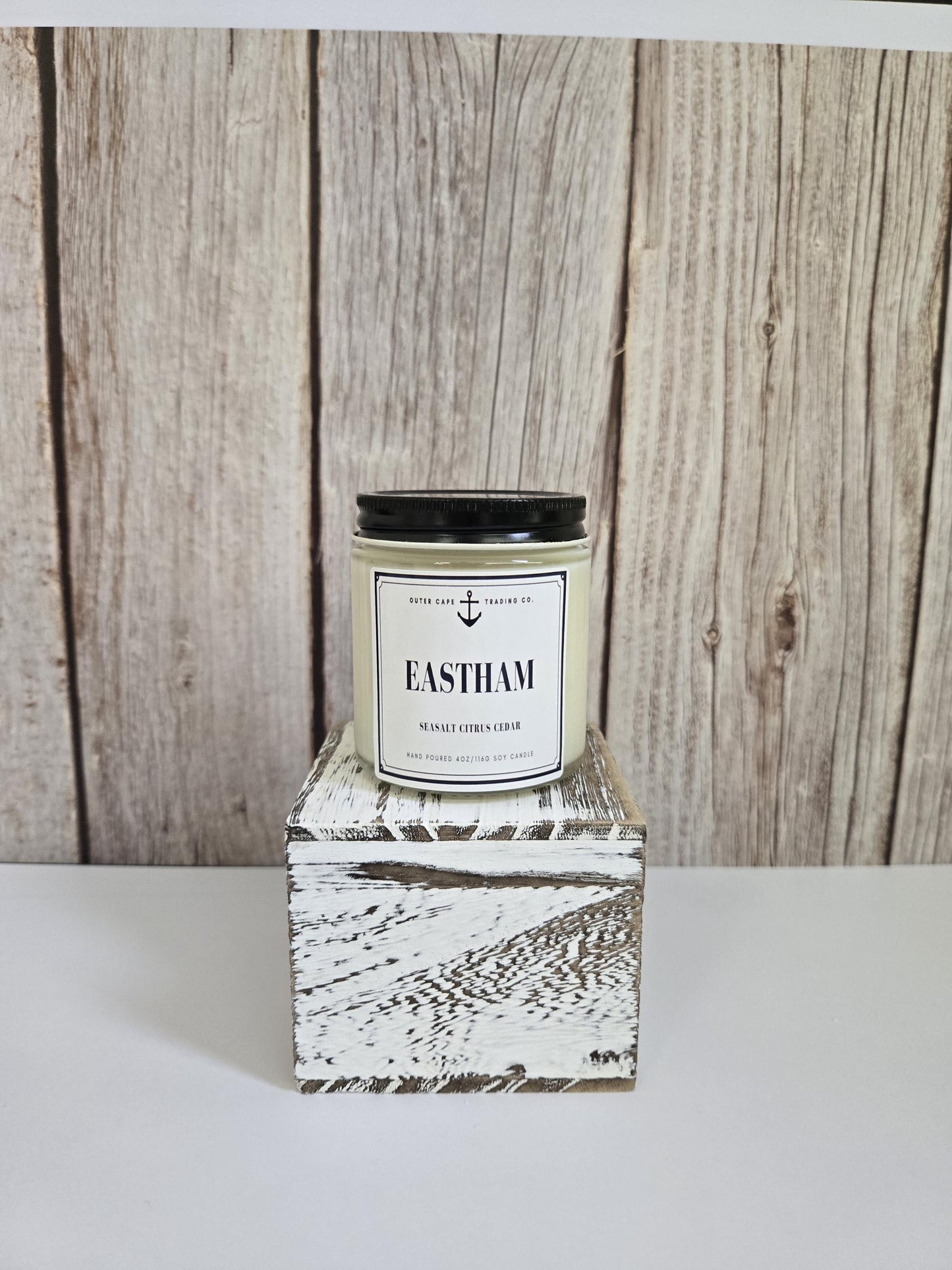 Eastham Cape Cod Soy Wax Candle: Sea Salt, Cedar & Citrus