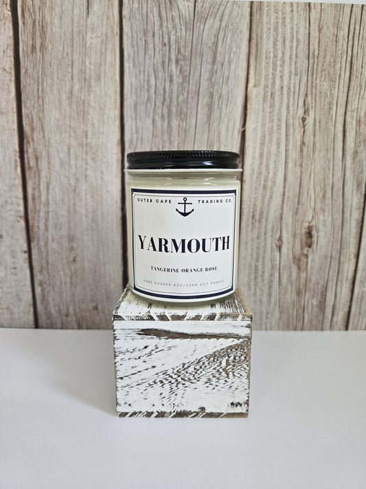 Yarmouth Cape Cod Soy Wax Candle: Tangerine, Orange & Rose