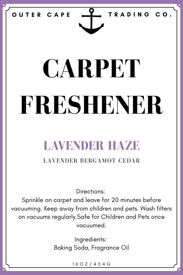 Carpet Freshener Powder – Lavender Haze- Lavender Bergamot Cedar