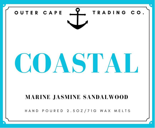 Coastal Soy Wax Melts, 2.5oz Wax Tarts Marine Jasmine Sandalwood