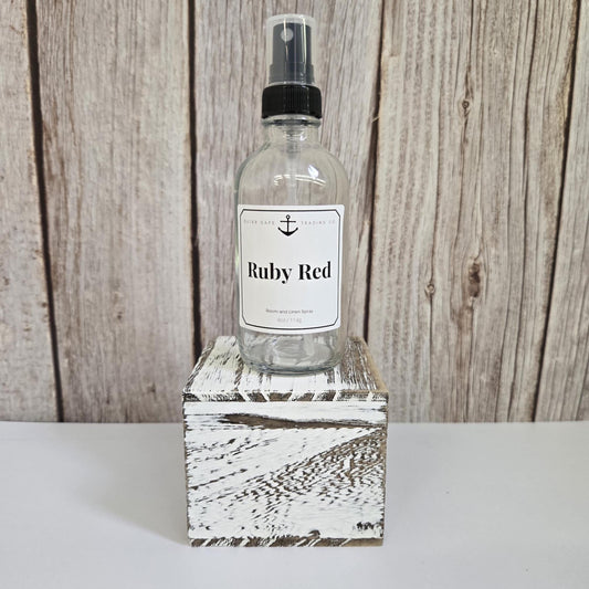 Ruby Red Room and Linen Spray: Natural Odor Eliminator, Light Fragrance