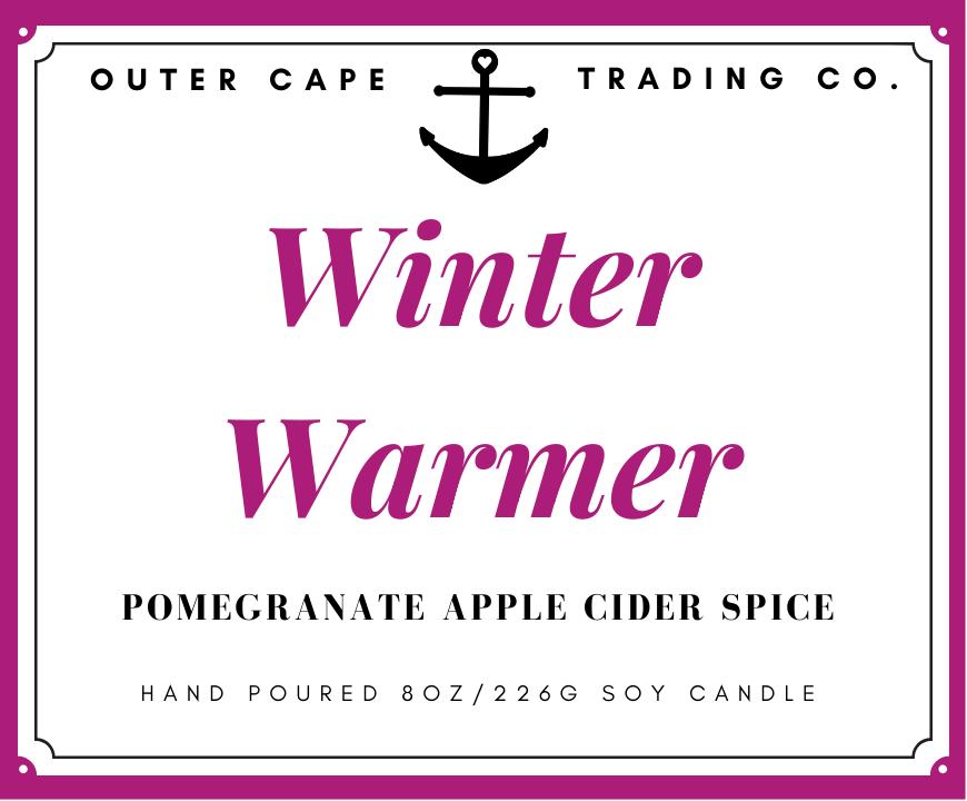 Winter Warmer Soy Candle: Pomegranate Apple Cider Spice