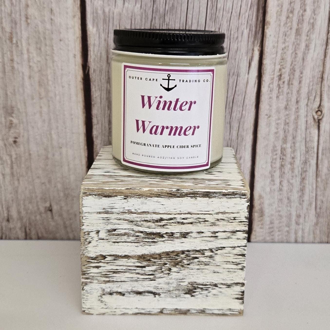 Winter Warmer Soy Candle: Pomegranate Apple Cider Spice