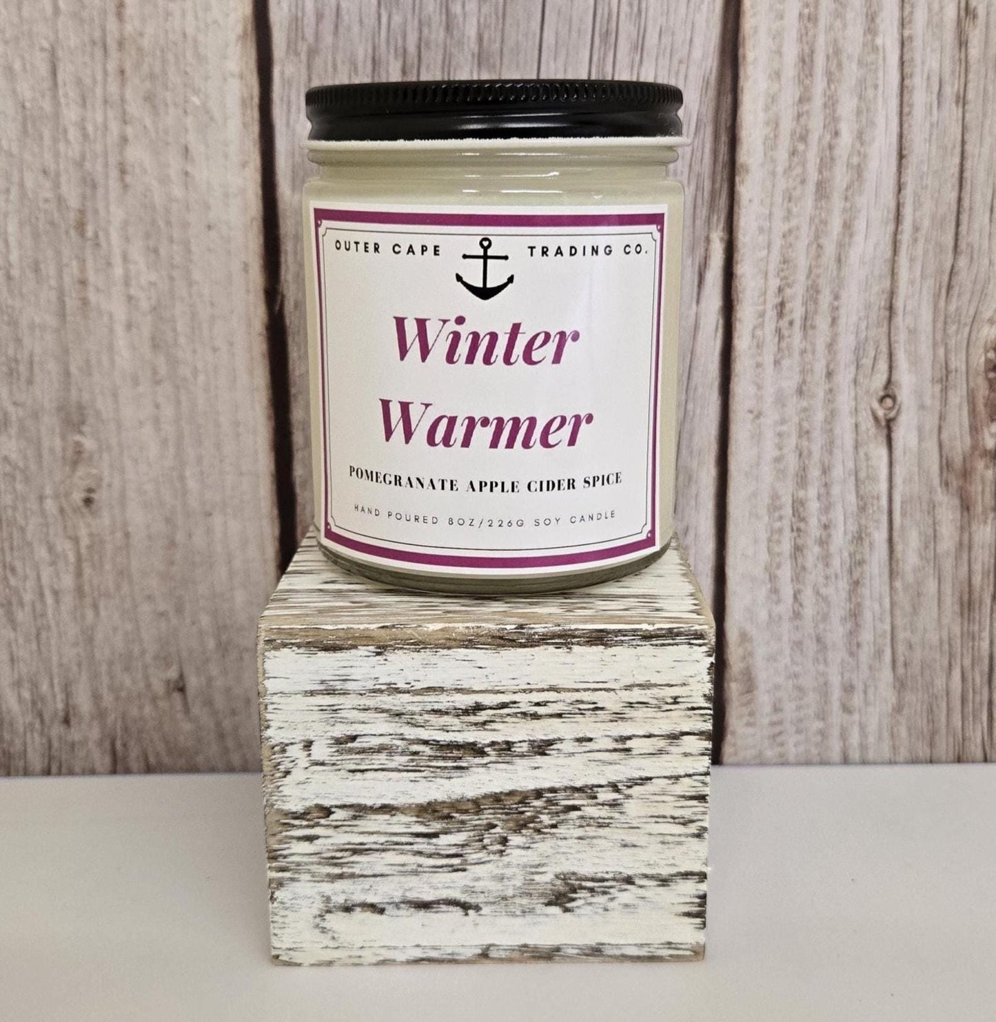 Winter Warmer Soy Candle: Pomegranate Apple Cider Spice
