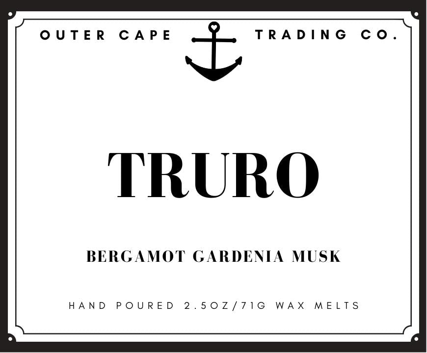Truro Soy Wax Melts, 2.5oz Wax Tarts Bergamot Gardenia Musk