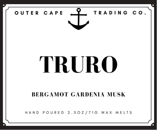 Truro Soy Wax Melts, 2.5oz Wax Tarts Bergamot Gardenia Musk