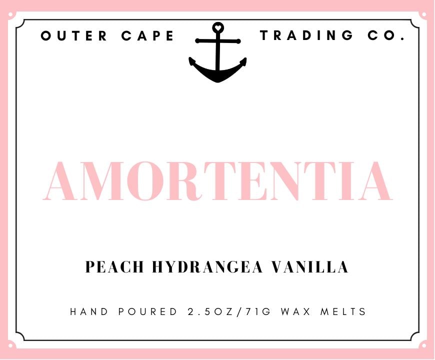 Amortentia Soy Wax Melts, 2.5oz Wax Tarts Peach Hydrangea Vanilla