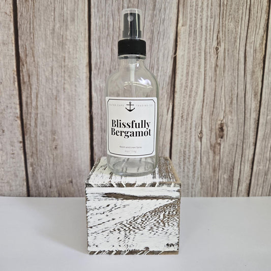 Blissfully Bergamot Room and Linen Spray: Natural Odor Eliminator, Light Fragrance