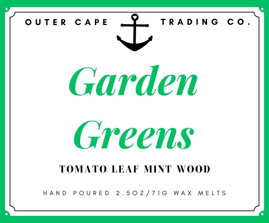 Garden Greens Soy Wax Melts, 2.5oz Wax Tarts Tomato Leaf Mint Wood