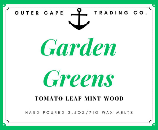 Garden Greens Soy Wax Melts, 2.5oz Wax Tarts Tomato Leaf Mint Wood