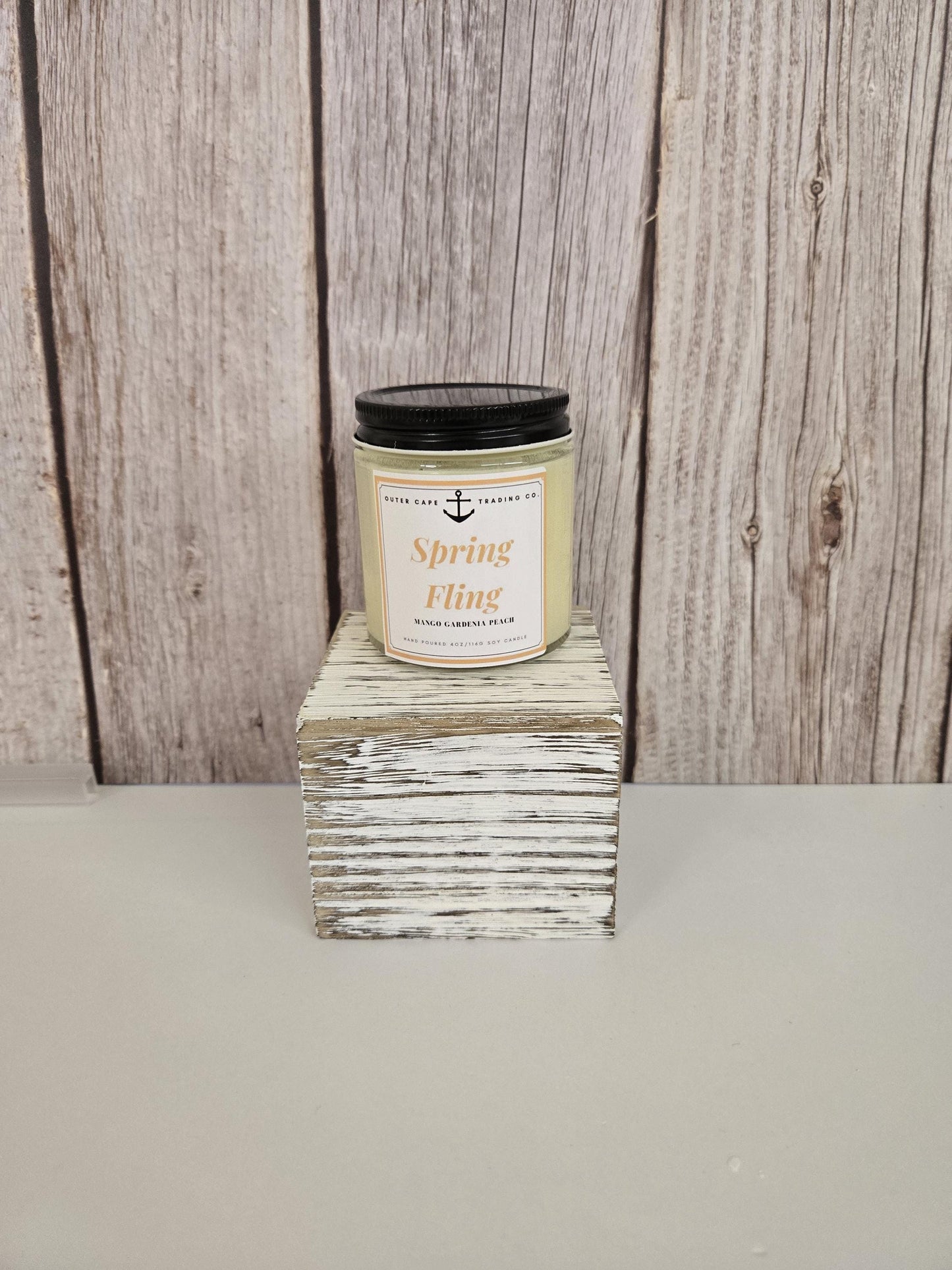 Spring Fling Soy Wax Candle: Mango Gardenia Peach